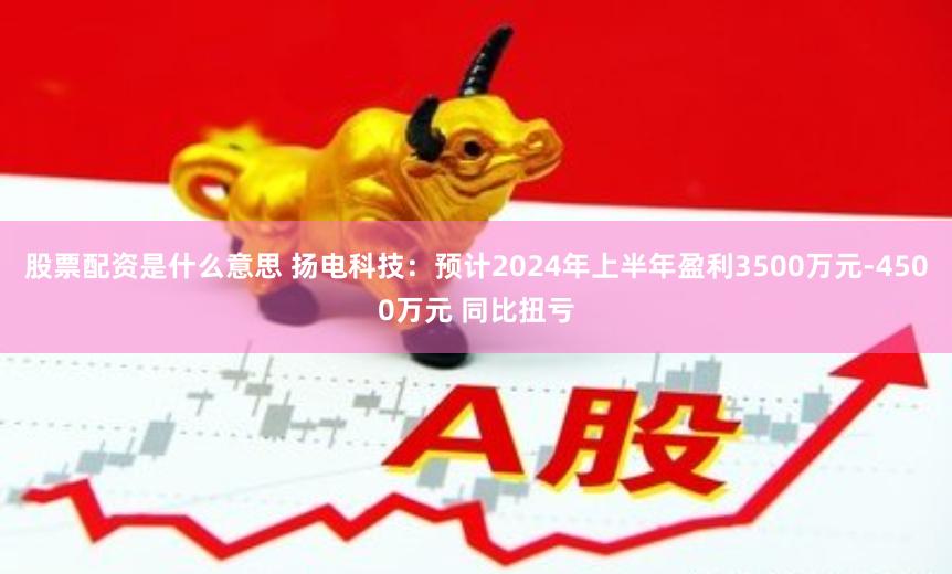 股票配资是什么意思 扬电科技：预计2024年上半年盈利3500万元-4500万元 同比扭亏