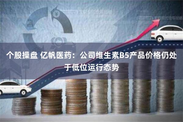 个股操盘 亿帆医药：公司维生素B5产品价格仍处于低位运行态势