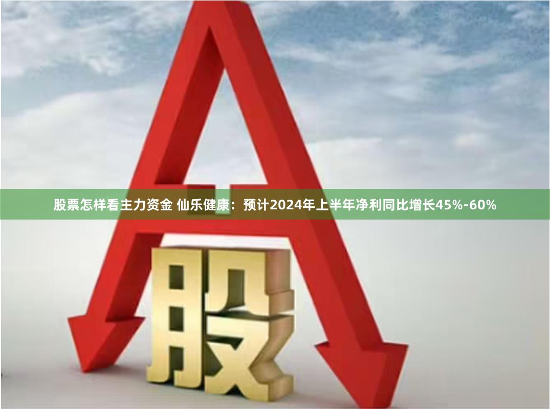 股票怎样看主力资金 仙乐健康：预计2024年上半年净利同比增长45%-60%