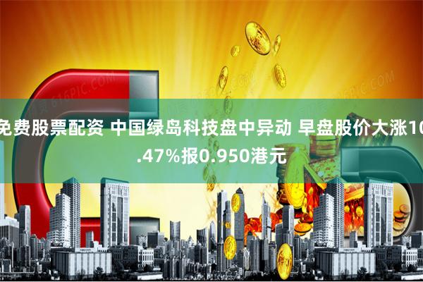 免费股票配资 中国绿岛科技盘中异动 早盘股价大涨10.47%报0.950港元