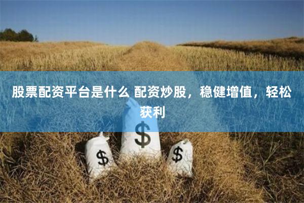 股票配资平台是什么 配资炒股，稳健增值，轻松获利